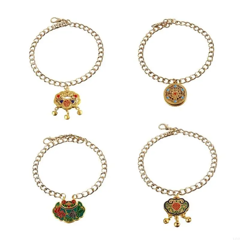 X4YE 4pack احتفالات الربيع طوق العلامة التجارية المحظوظة طول العمر المعادن قفل الكلب قلادة الحيوانات الأليفة الملحقات #4