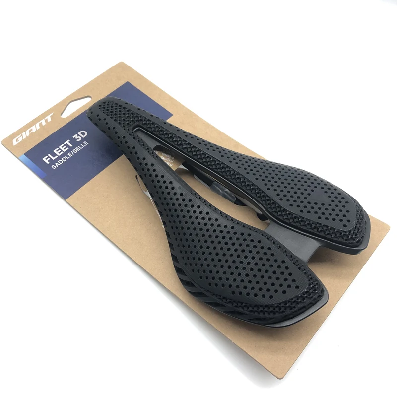 عملاق FLEET ثلاثية الأبعاد مطبوعة السرج دراجة ثلاثية الأبعاد مقعد خفيفة ألياف النايلون جوفاء مريحة للتنفس الجبلية الحصى الطريق الدراجة Selle #1