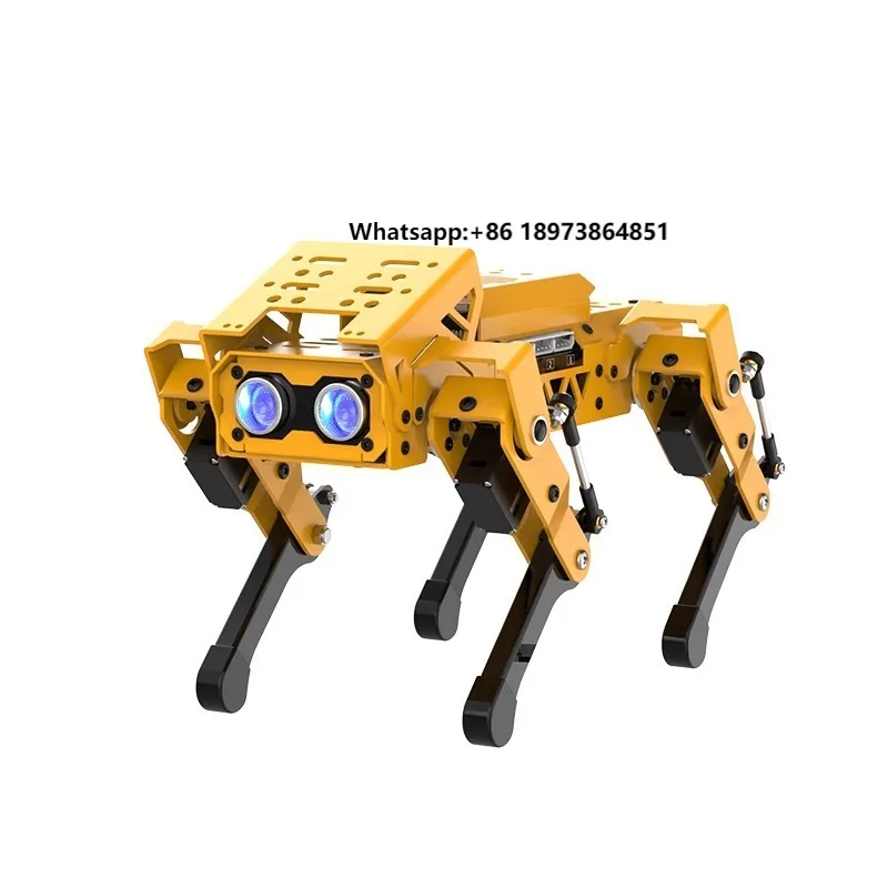 

Android Operated ESP32 Quadruped Robot Dog Educational Rubber Intelligent AI Visual Bionic Features Python Graphical Programming