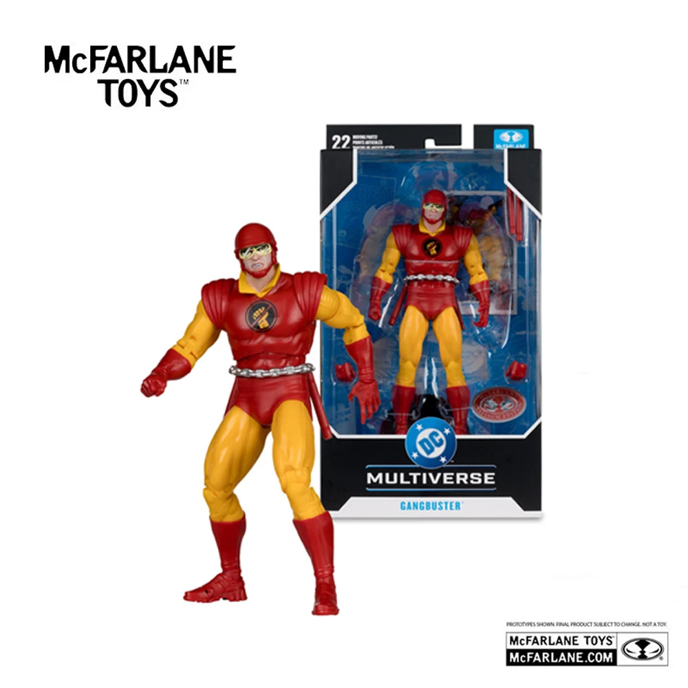 Boneco de Ação Mcfarlane Toys Gangbuster 7in DC Multiverse DC Classic Chase Garage Kit Model Doll
