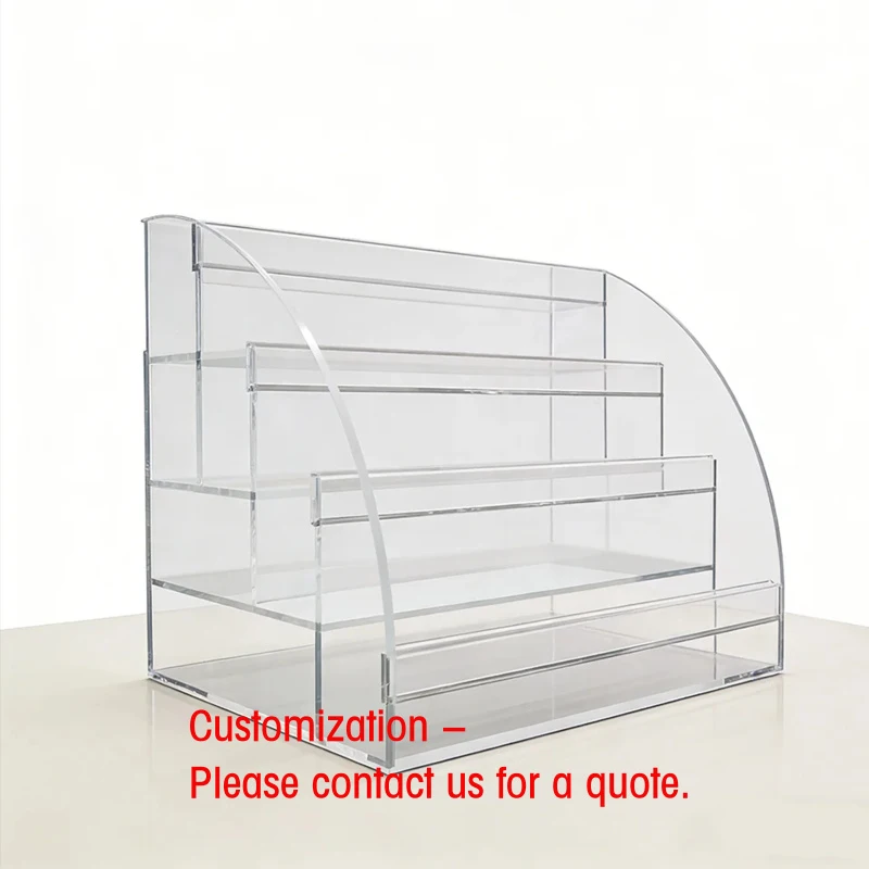 custom.Cosmetic Display Rack Quick Installation High Transparency Visual Attraction Organized