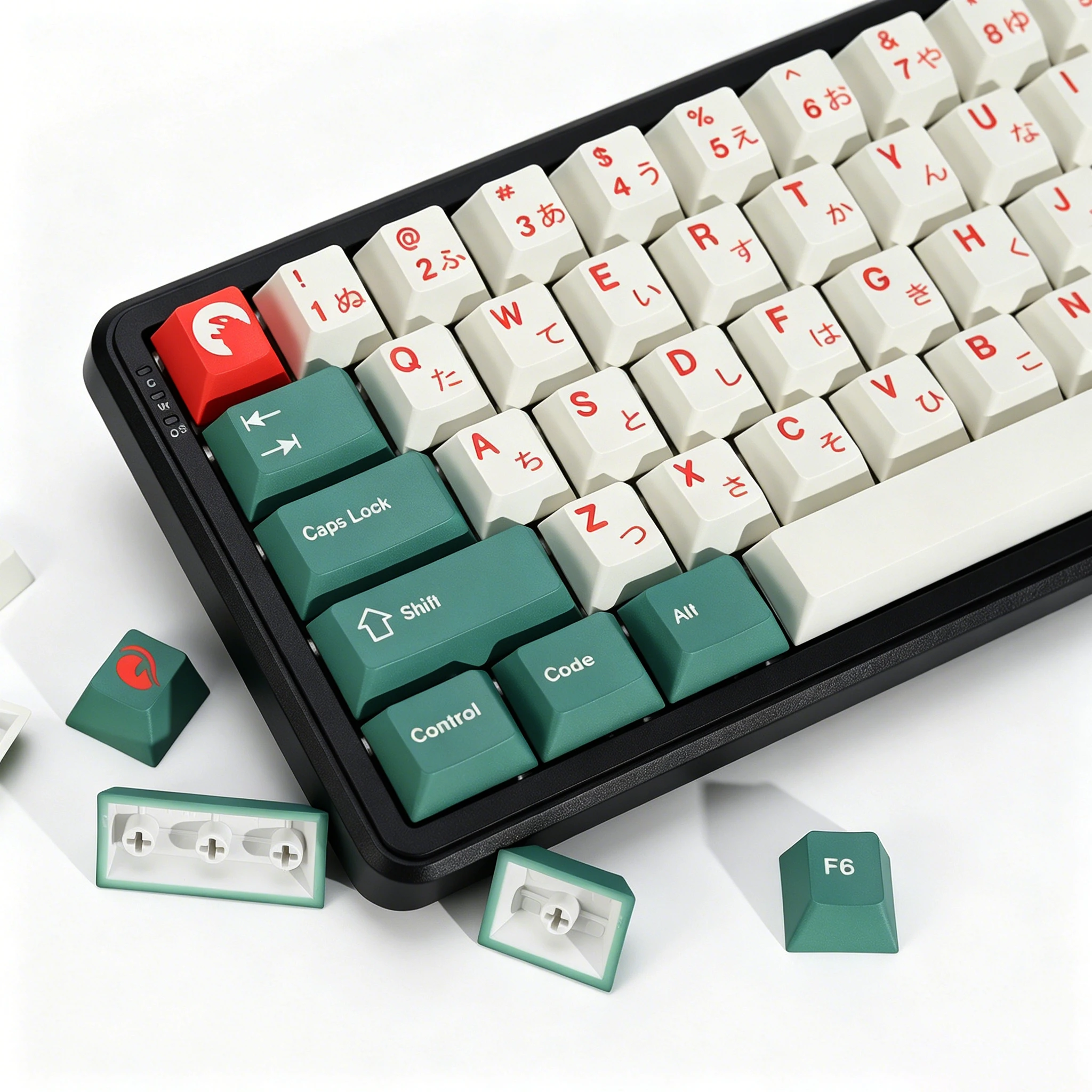 KBDiy Japanese Keycaps GMK Kaiju PBT 143 Key Retro PBT Cherry Profile Alice ISO Keycap For 60 Gaming Mechanical Keyboard Key Cap