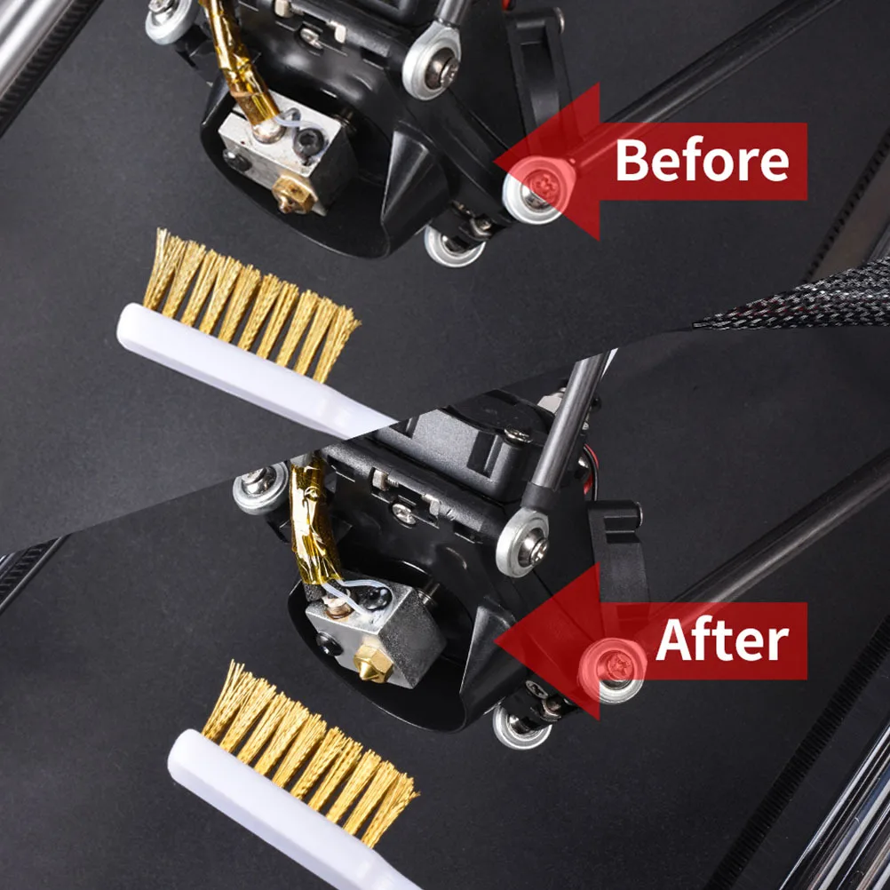 

3Pcs 3D Printer Nozzle Wire Brushes Copper Rust Removal Industrial Cleaning Brush Hot Bed Tool 3D Printer Brush