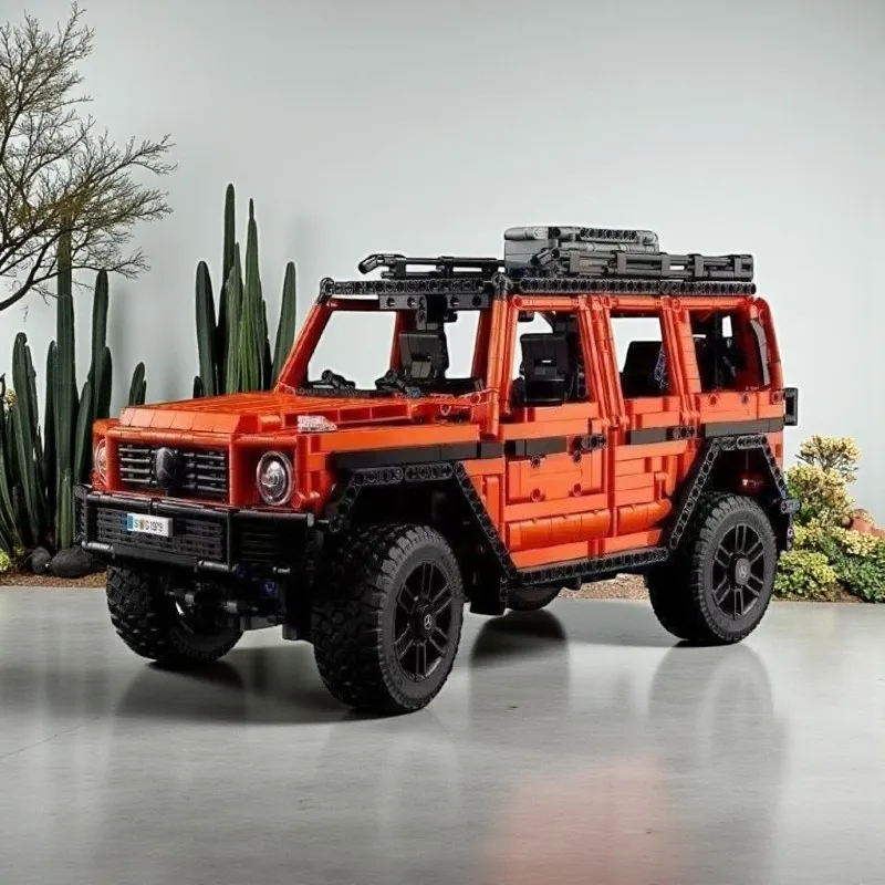 

2891-piece building blocks Mercedes G 500 off-road vehicle model adult assembly puzzle model holiday birthday gift