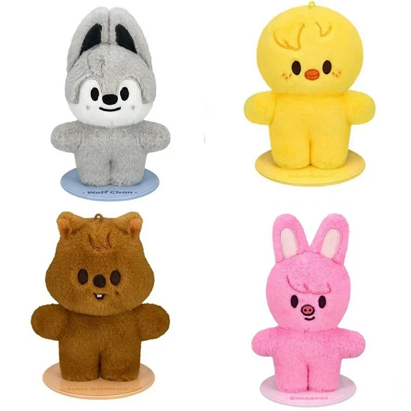 SKZOO Stray Kids Muñeca magnética de pie Juguete para regalo para niños Animal de peluche Mismo diseño único SKZ K-POP bangchan felix