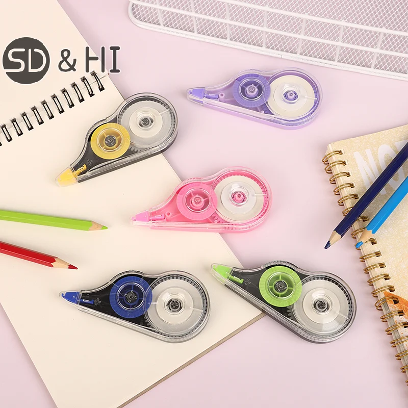 6pcs/set Ribbon Correction Express Privacy Protection Belt Real Office Stationery Student Stationery