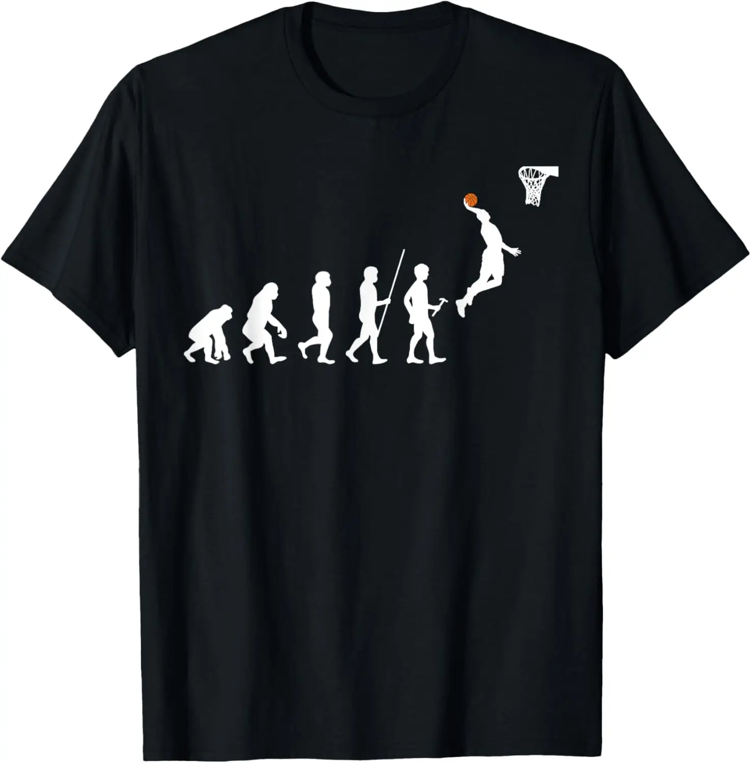 Human Evolution Basketball T-shirt T-Shirt