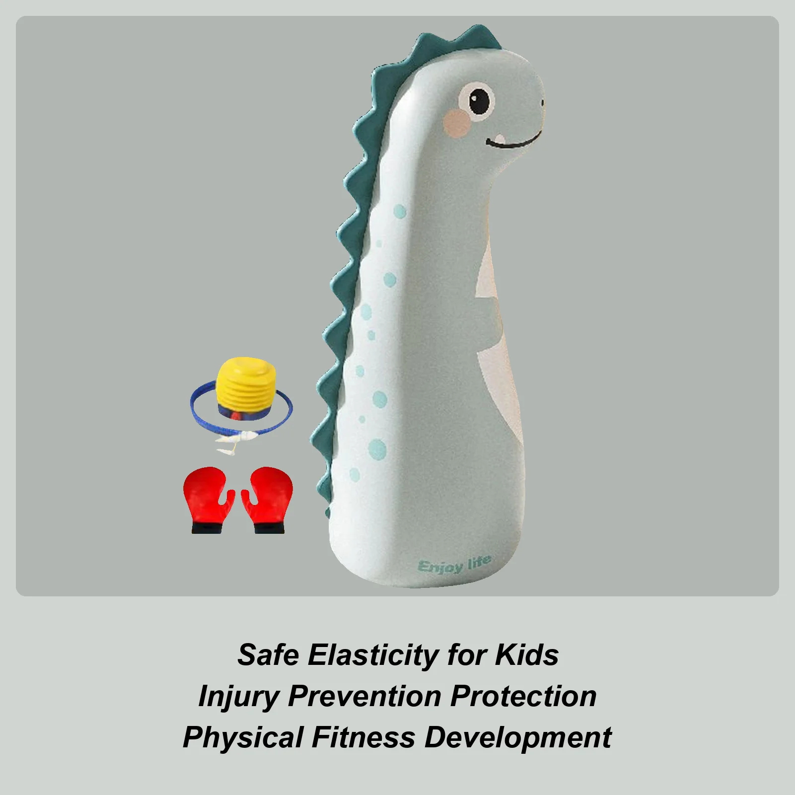 

Боксерский мешок для детей 47-дюймовый надувной боксерский мешок с перчатками и насосом, детский мешок с песком для снятия стресса