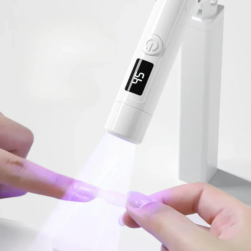 

Mini UV Nail Lamp Dryer Machine Portable USB Rechargeable LED Nail Quick Drying Light Handheld Manicure Lamp For Gel Varnish