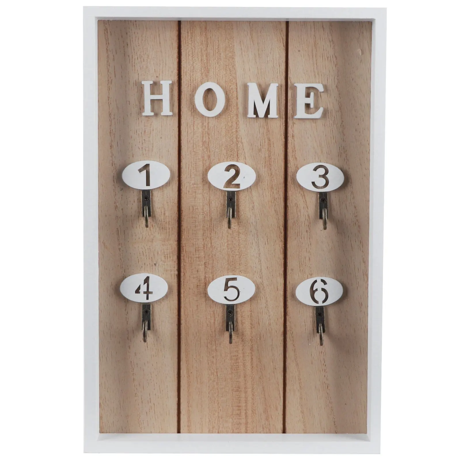 WallMounted Key Rack Wooden Key Organizer Hanger Decorative Key Hanging Holder Decor