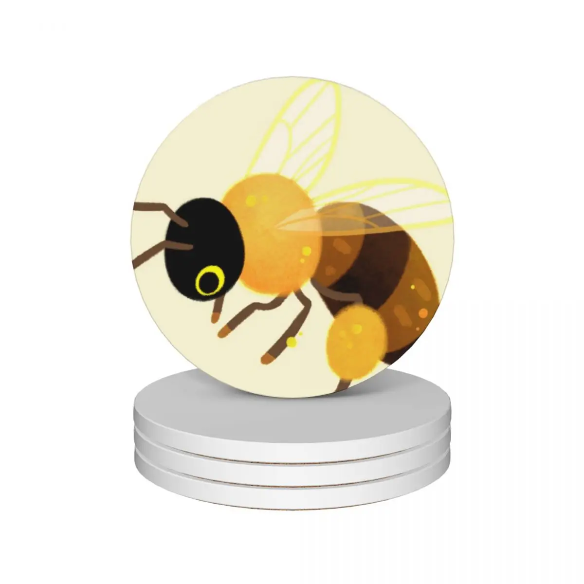 

Honey bees Ceramic Coasters (Set of 4) customized Tea cups cute Coasters