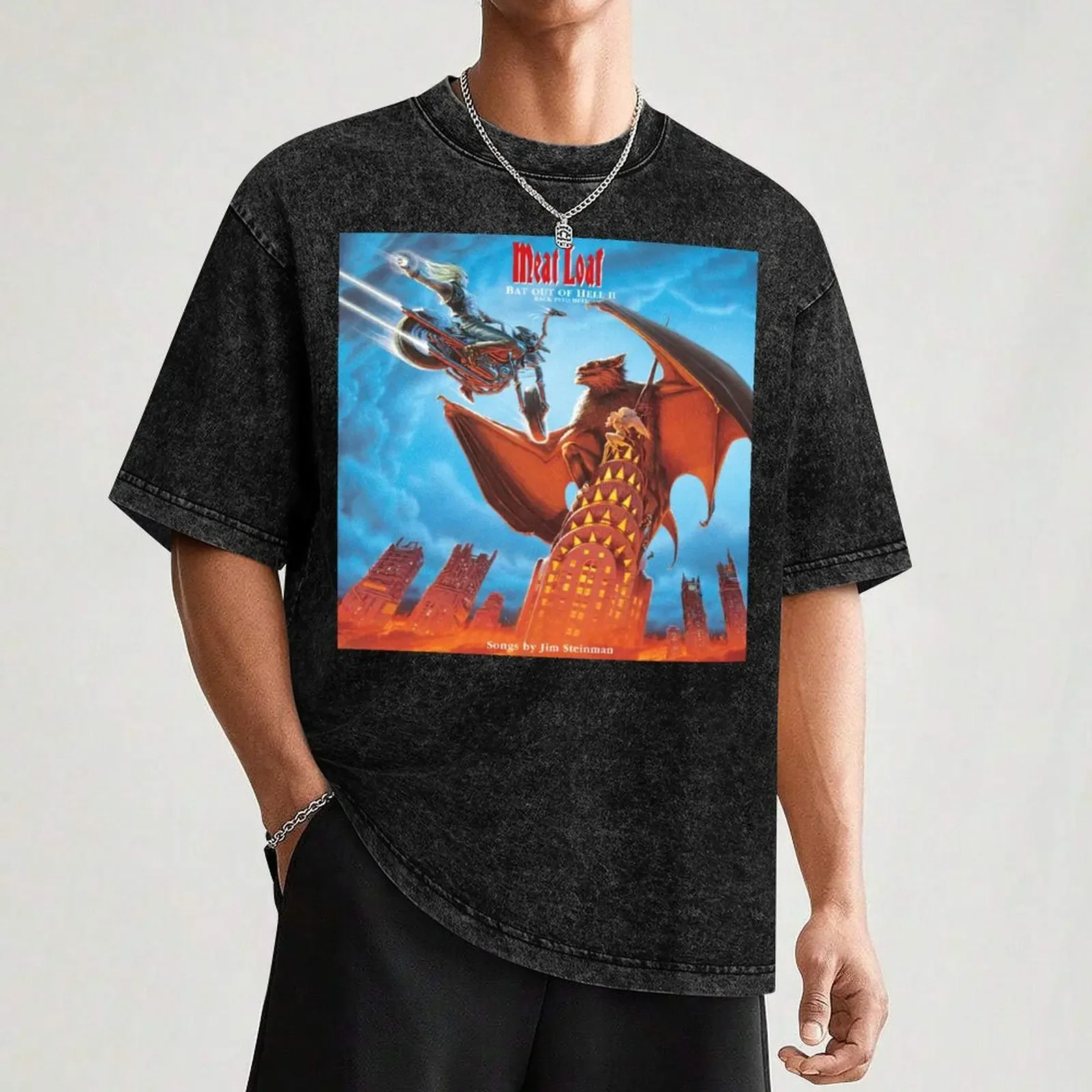 رغيف الخفافيش العودة إلى الجحيم 2022 تي شيرت قفل أزرق تي شيرت شخصي فاخر مصمم تي شيرت للرجال #3