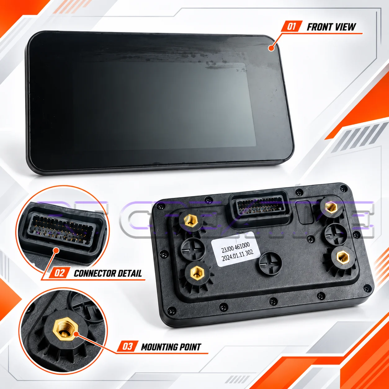 1. Original TFT Color Display Gauge Cluster For BENDA LFC700 Motorbike, Odometer Tachometer Meter Kit