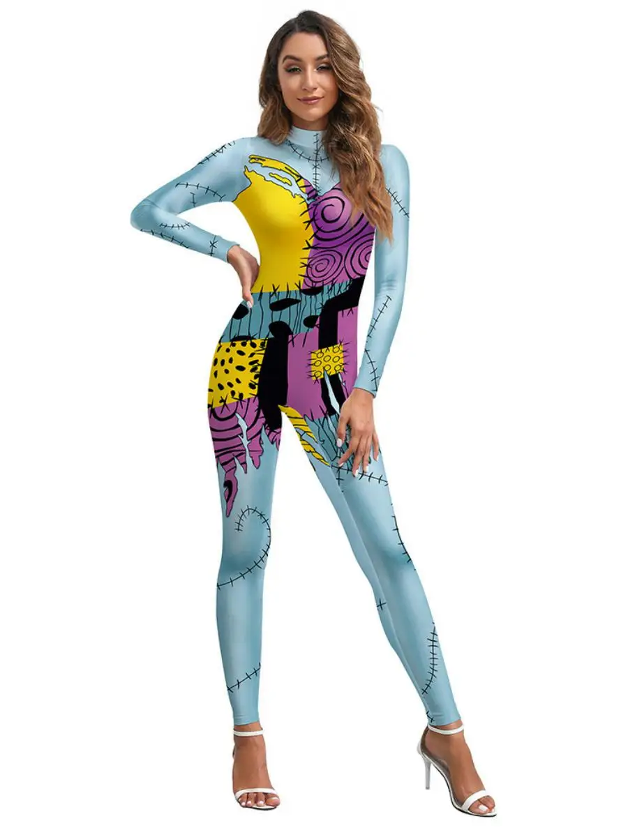 Halloween Cisas Nighare vóór Cisas Cosplay Sally Dr 3D Digitale Print Kostuum Traditionele dameskleding
