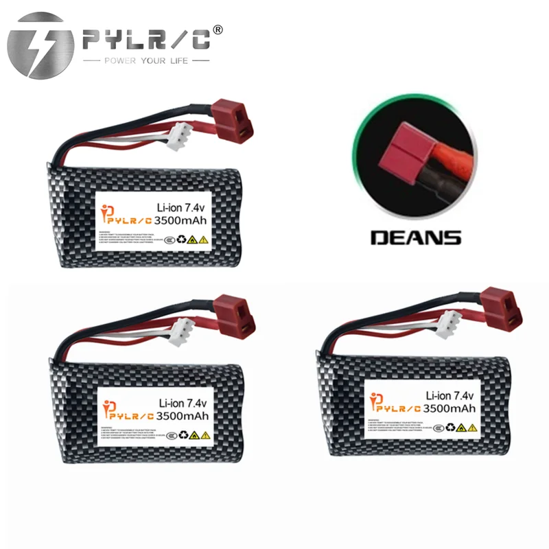 Batería Li-ion 7,4V 3500mAh 18650 para WLtoys RC 2S