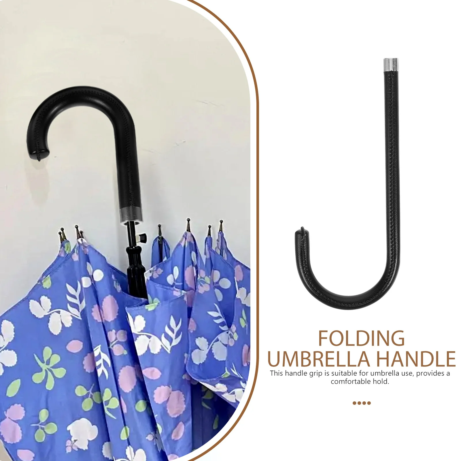 

Durable Plastic Replacement Umbrella Handle Grip Comfortable Folding Umbrella Handle Grip Repair and Replacement Parts