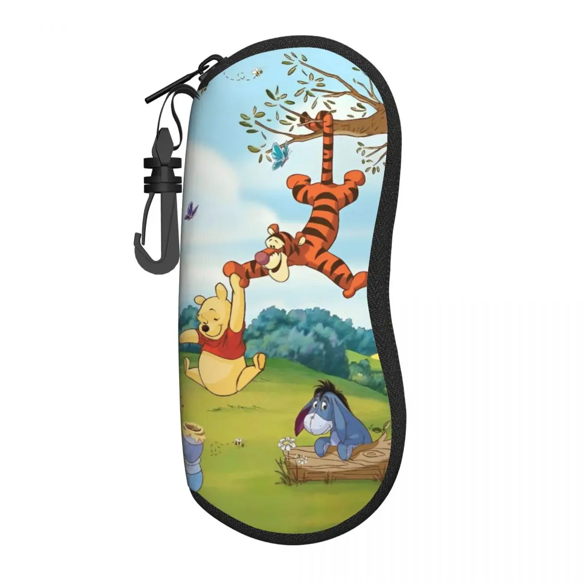 Winnie The Pooh With Friends Tigger Glasses Case Cover Custom Sunglasses Case Men Women Pocket Glasses Box Cute Eyewear Bag