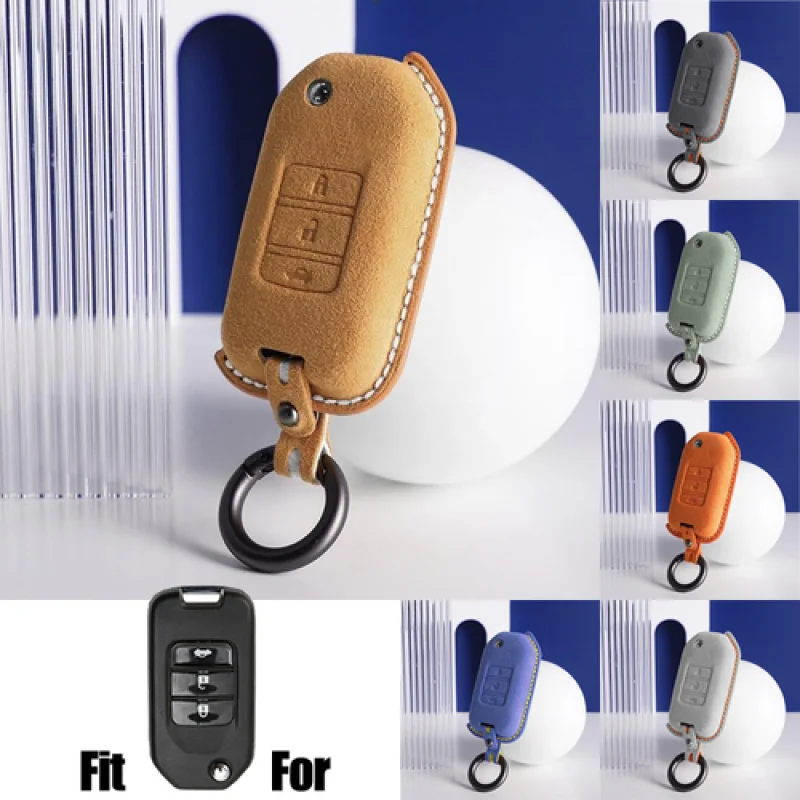 

Замшевый кожаный чехол для ключей A + для Honda Accord Insight Civic CR-V Odyssey