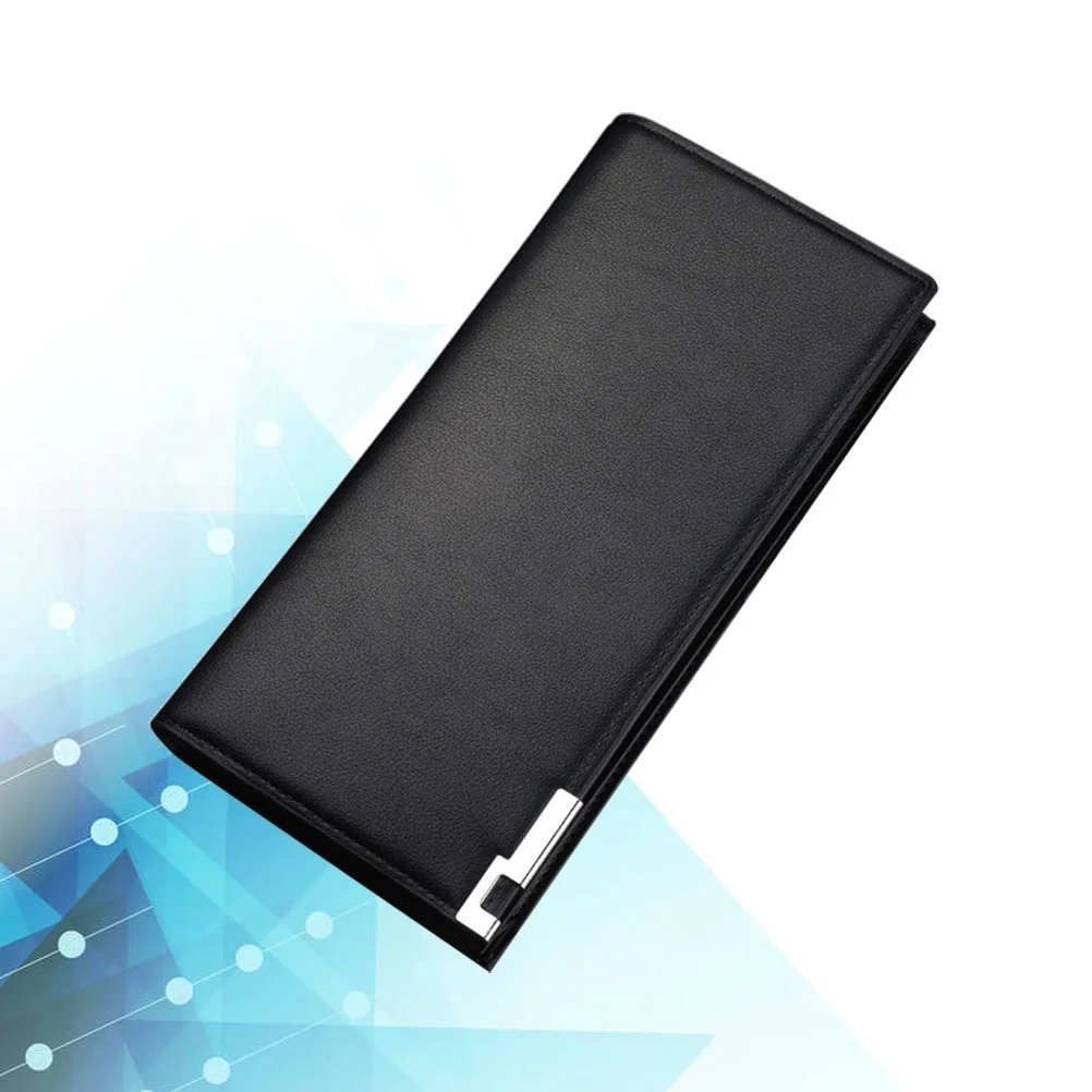 

Long Premium Large Capacity Practical Men Wallet For Men Fashionable Male Coin Purse Man Wallet Fashionable Black