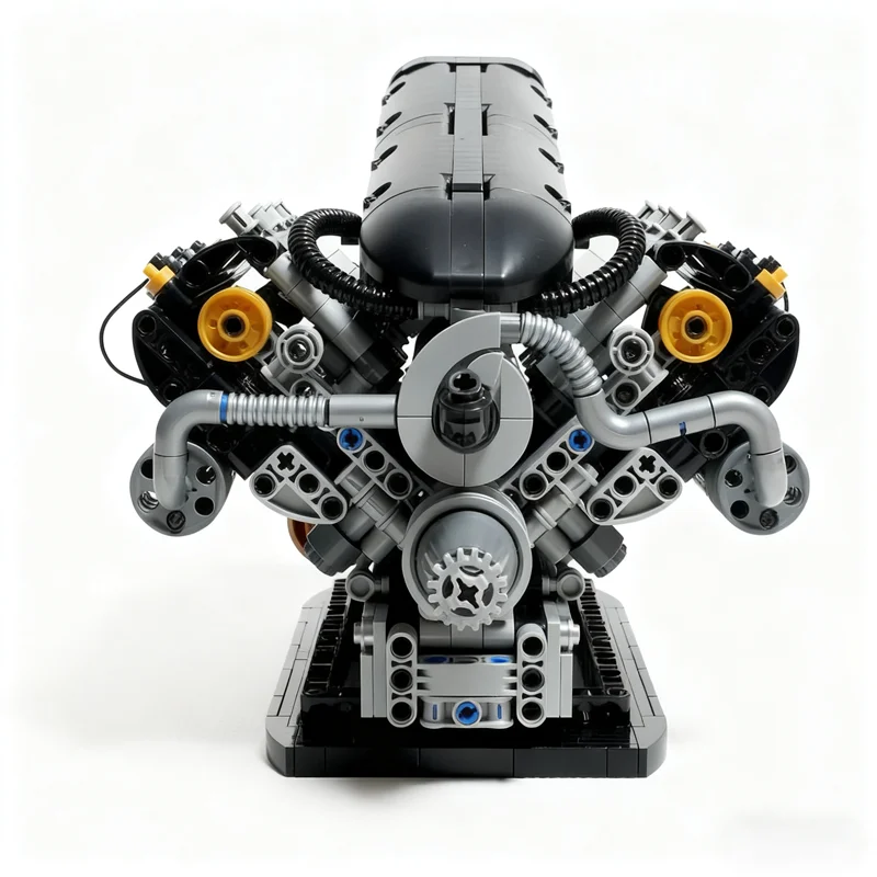 1265pcs MOC Hybride Motor Geïnspireerd Technisch Model Bouwstenen Architectuur Kerstcadeaus Speelgoed Idee Baksteen Onderwijs Kinderen