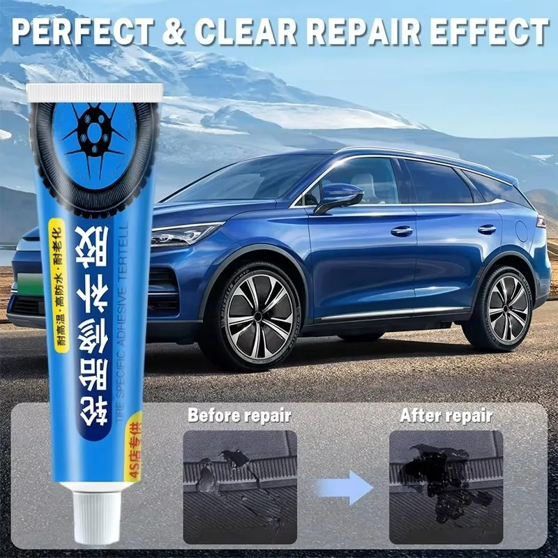 30ml Tire Repair Black Glue Liquid Strong Rubber Car Instant Strong Tools Wear-resistant Non-corrosive Adhesive Bond Repairing