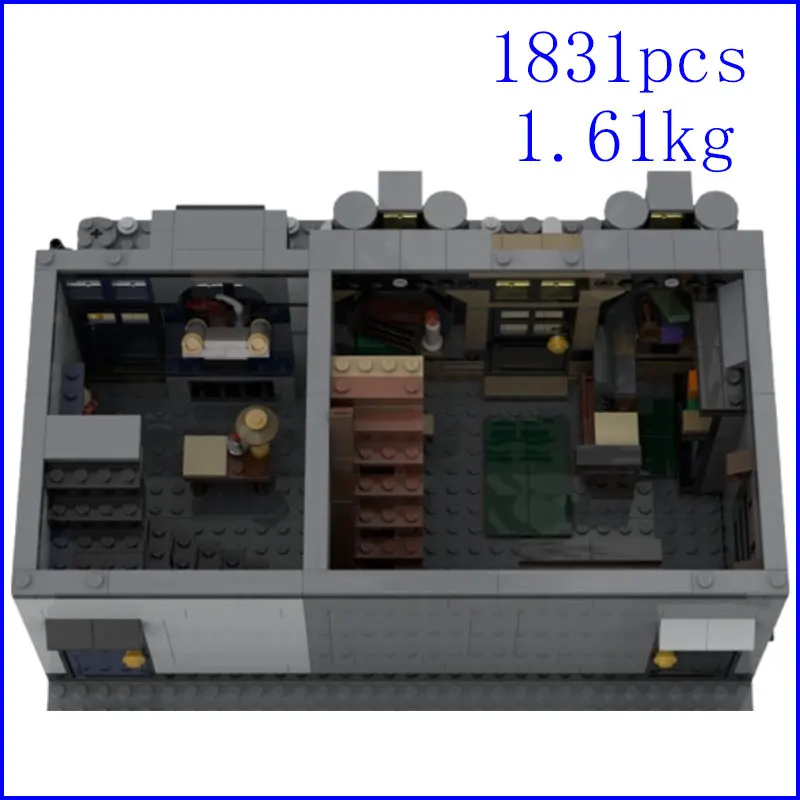 Spot MOC-144229 1831pcs Modulaire Wand Winkel DIY Kleine Deeltje Montage Bouwstenen Educatief Speelgoed Model Gift Set Ornamenten