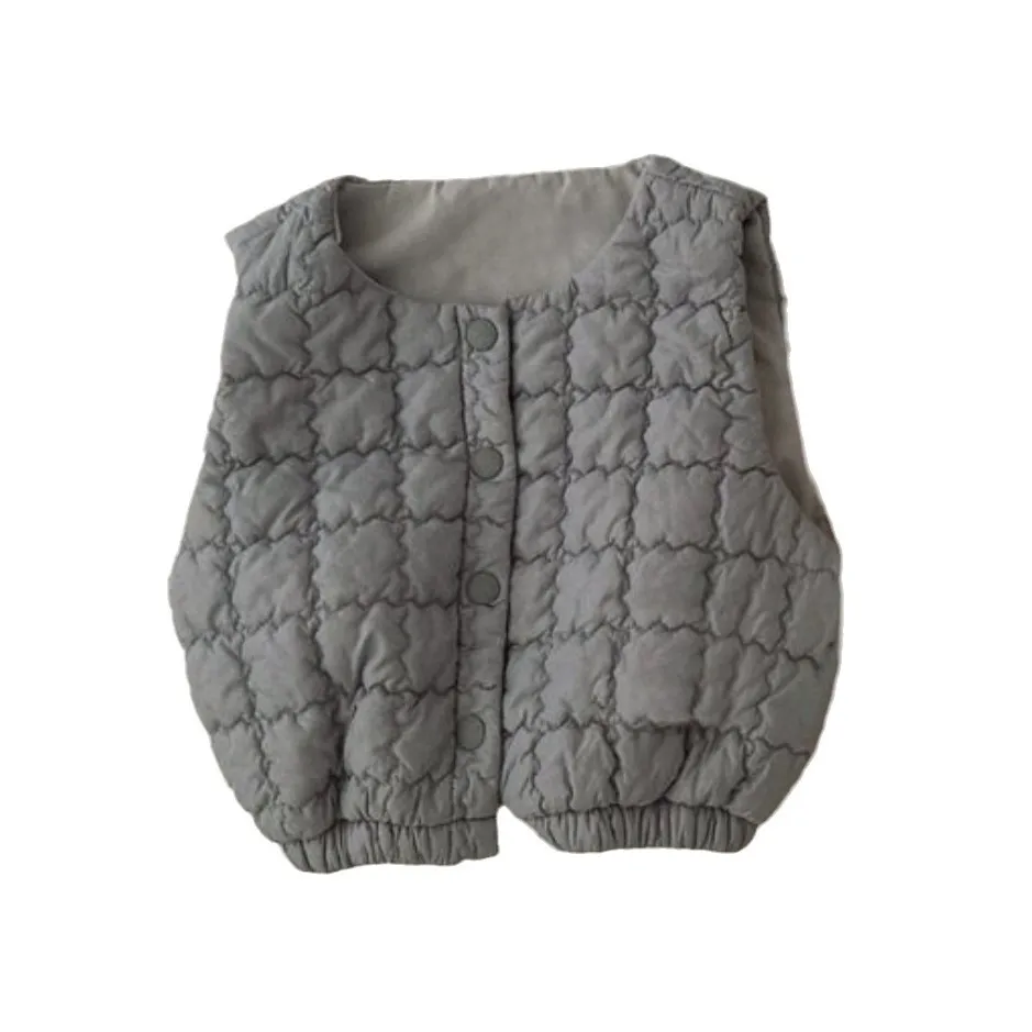 2025 Fashion Baby Winter Clothes Girls Quilte Warm Vest Infant Boys Thicken Sleeveless Jacket 0-3y Toddler Kids Waistcoats Tops
