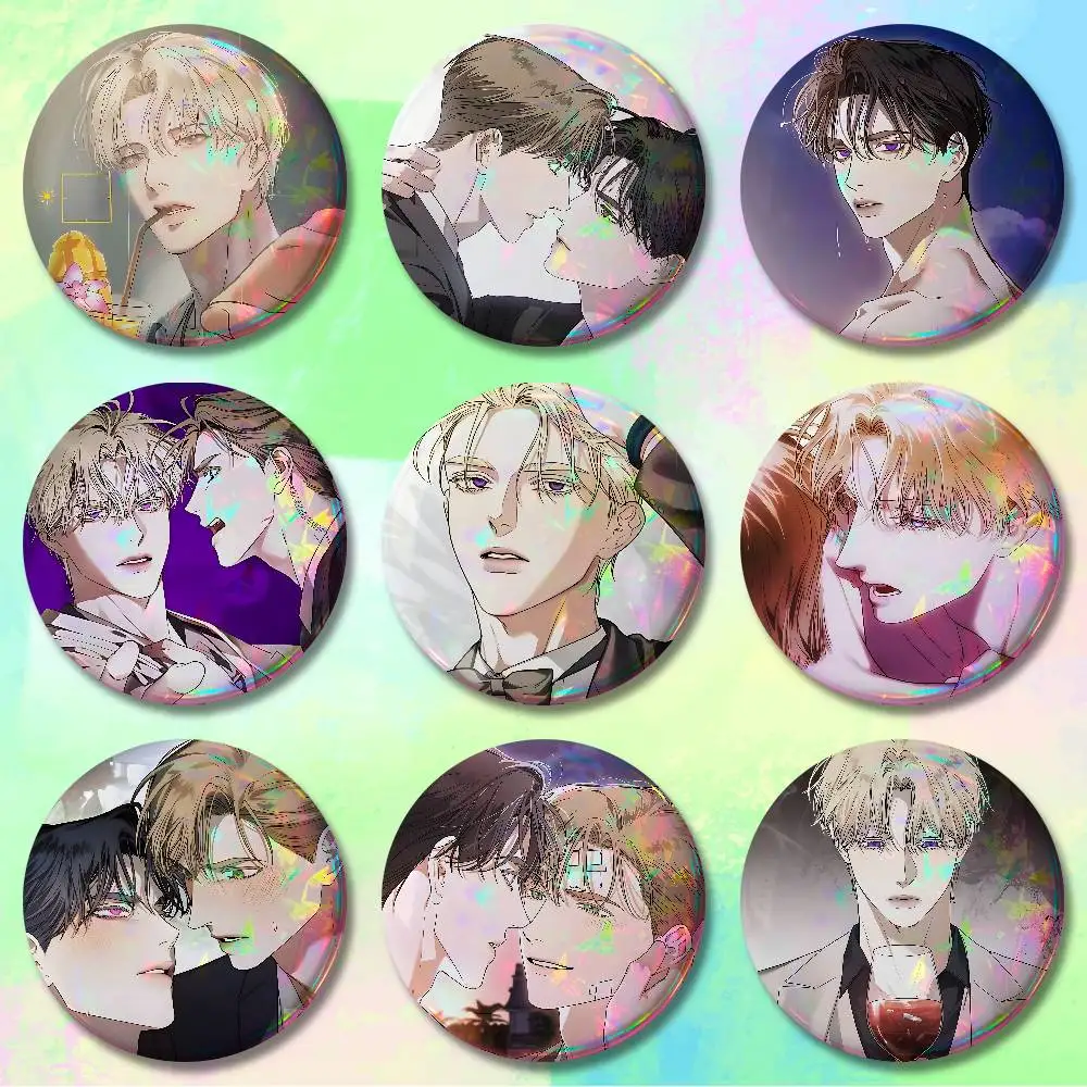 Webtoons Kiss Me If You Can 32mm 58mm 75mm 44mm 25mm Anime Badges Brooches DIY Pins Decorations Birthday Gifts