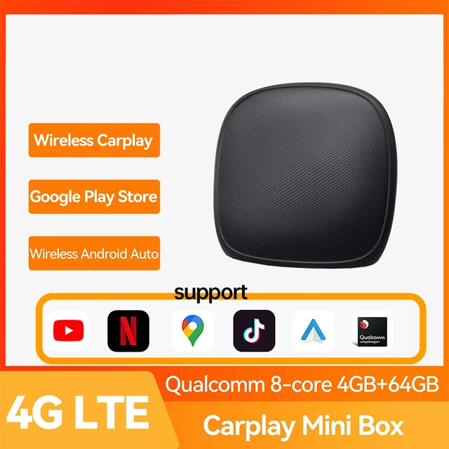 UX-999 Pro Wireless Android Auto CarPlay Ai Box 4+64G with 4G for Applepie  Youtube Android 13.0 Box Car Multimedia Player - AliExpress