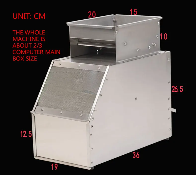 Electric Grain Throwing Machine Screening Machine Shelling Separator Machine Bird Grain Shell Blowing Machine