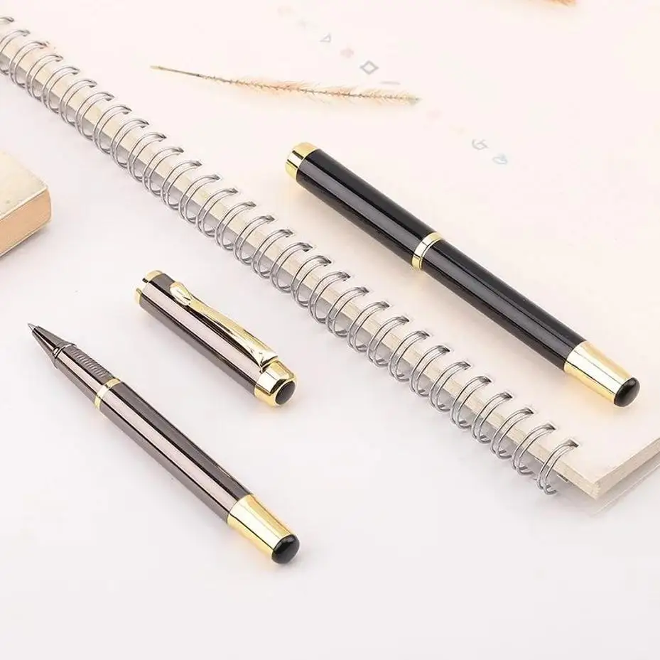 

1 Pcs Business Gift Set Men's And Women's Gift Box Set Precious Bead Pen Metal Signature Pen
