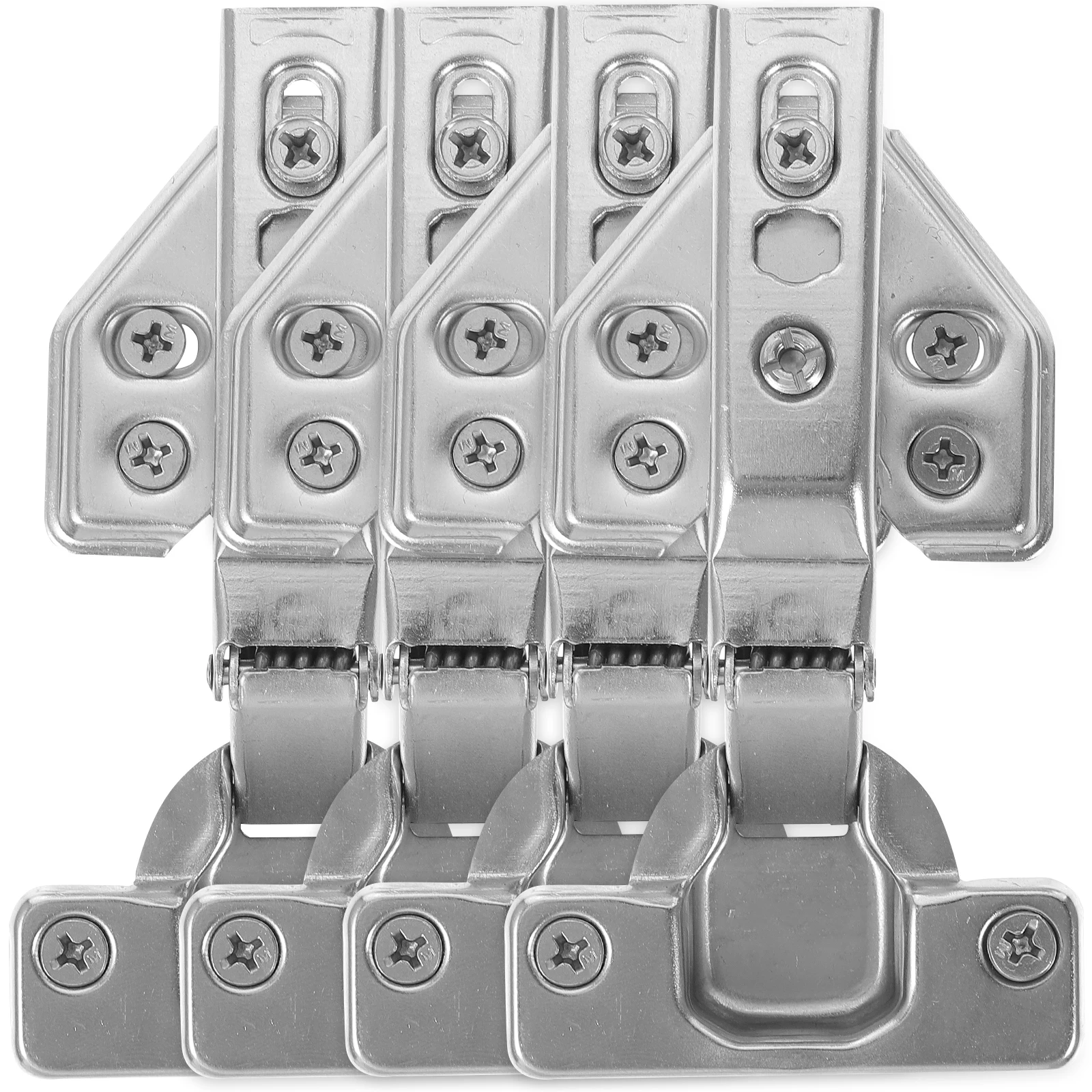 

4pcs Full Overlay Soft Close Hinges Stainless Steel Hidden Cabinet Door Hinges Kitchen Furniture Accessories Foldable Durable