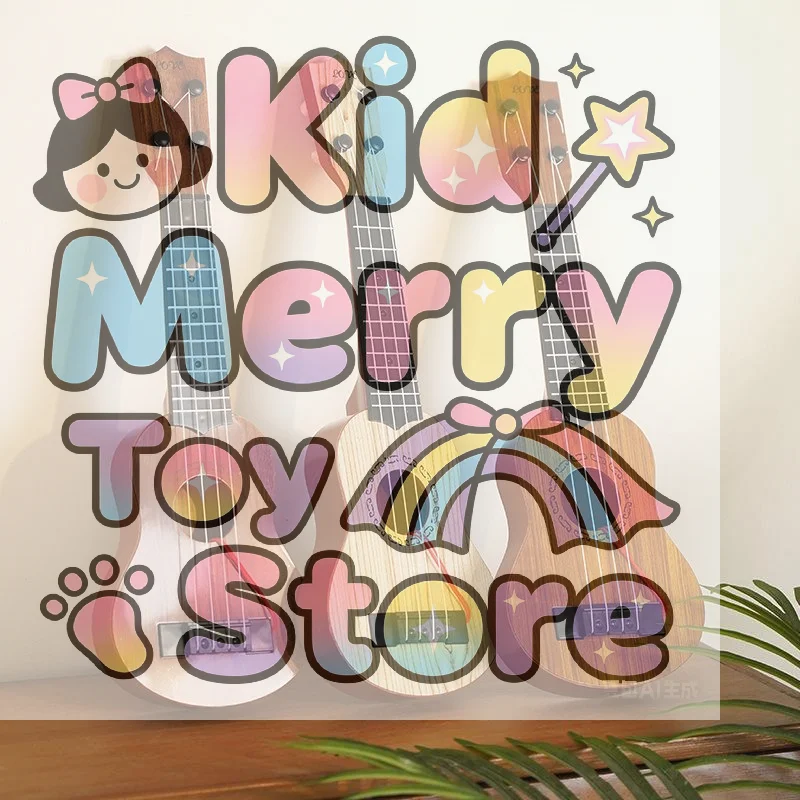 1 قطعة الهدايا التعليمية التعلم 26/35 سنتيمتر الاطفال الغيتار 4 سلاسل آلة موسيقية مع المجاذيف محاكاة لعبة موسيقية يوكريلي #1