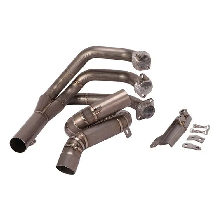 Передняя выхлопная труба мотоцикла, титановый разъем для Yamaha MT-09 FZ09 2014-2018, выхлопные системы, выхлопные трубы