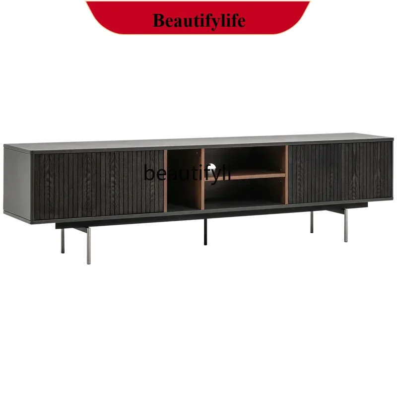 

D178 Y LBX Singapore TV Cabinet Italian Simple Metal Four-Door Audio-Visual Locker