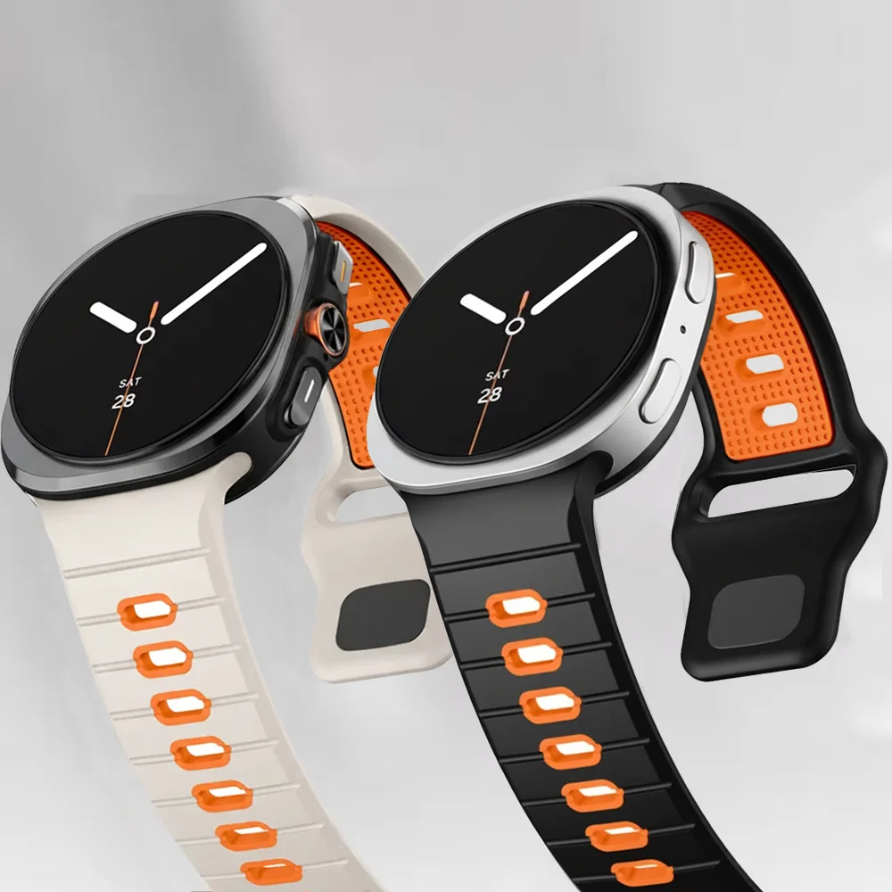Bracelet en silicone pour Samsung Galaxy Watch 8 40 mm 44 mm, bracelet de sport, Correa pour Galaxy Watch 8 Classic 46 mm 8classic