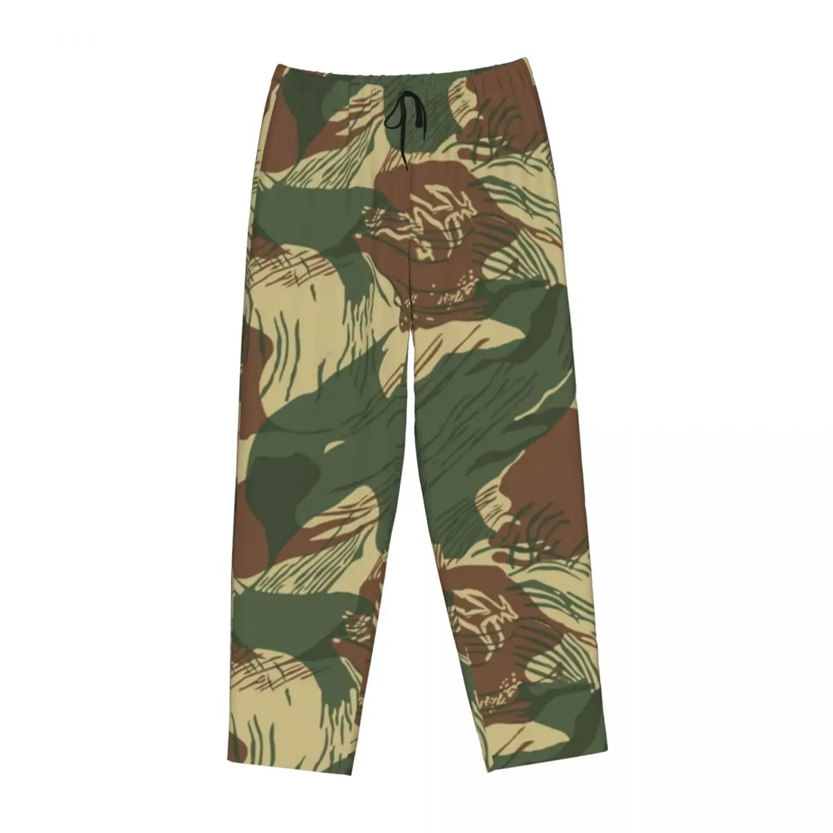 

Custom Rhodesian Brush Stroke Camouflage Women Pajama Pants Lounge Sleep Sleepwear Bottoms with Pockets