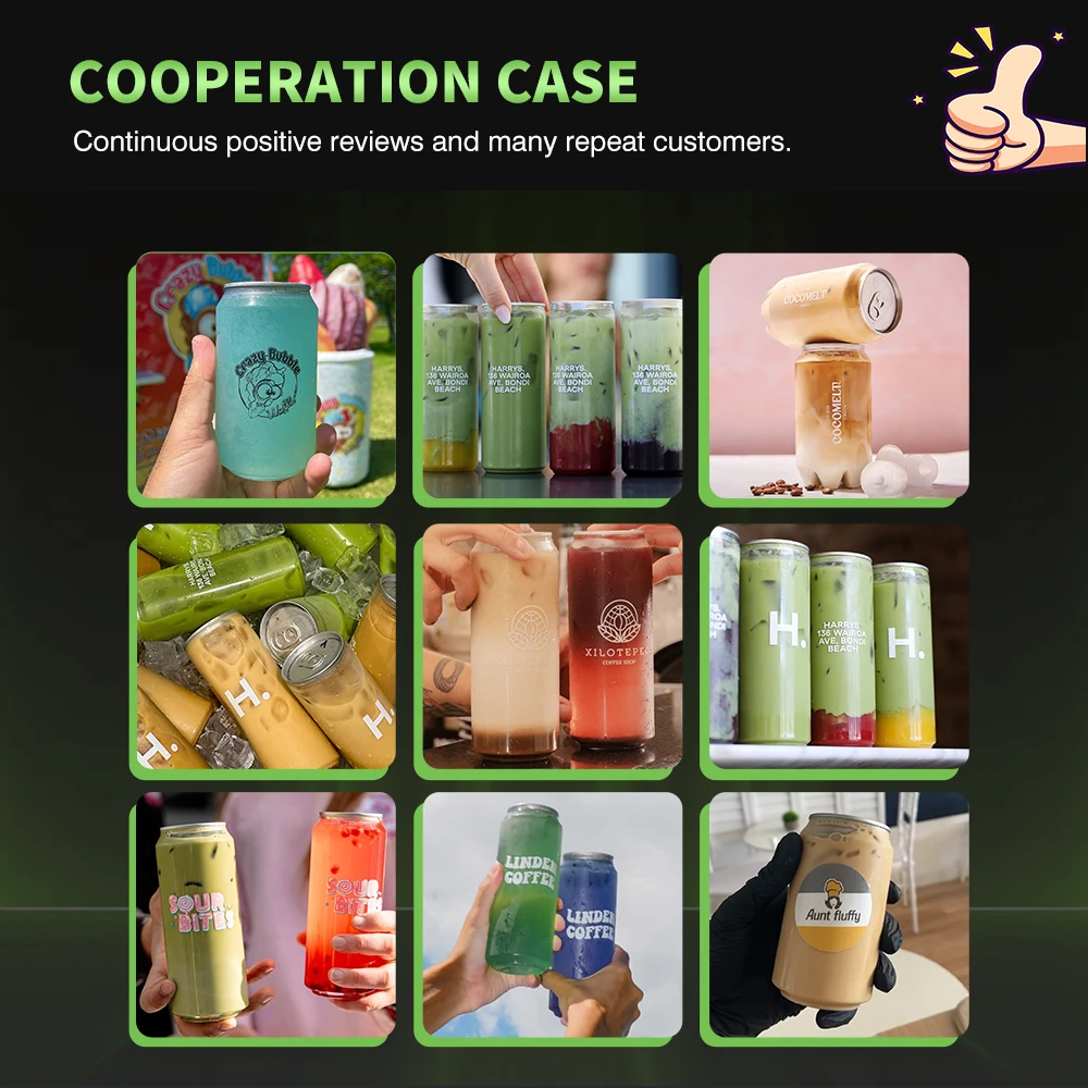 TULX Boba Tea Beverage Can Sealing Machine Pop Top Can Bottles Sealing Machine Automatic Touch Screen Plastic Pet Can Sealer