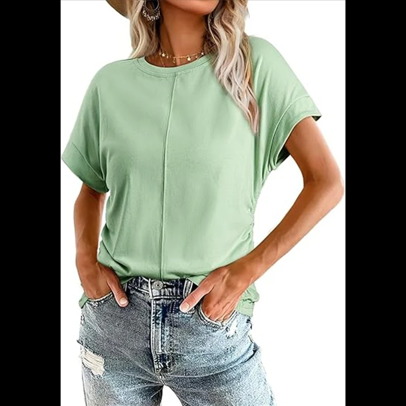 Women Top Summer Round Neck Fashionable High Quality New Arrival Trendy Comfortable Premium Fashionable High Quality New Arrival