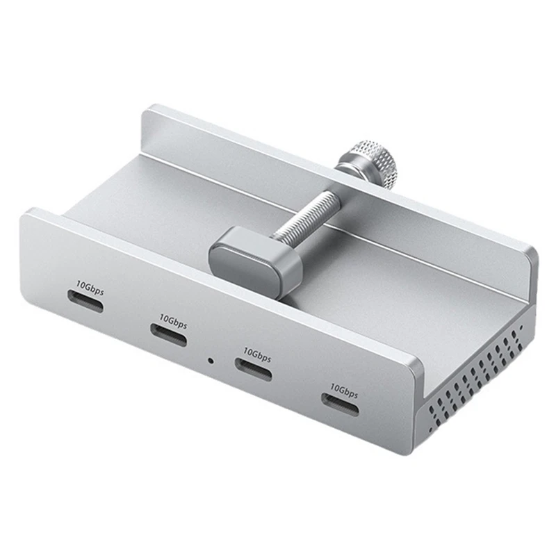 4 porte USB 3.2 HUB 3.2 Alimentatore in alluminio USB3.2 Splitter Adattatore Clip Multi concentratore 10G Accessori PC Hub