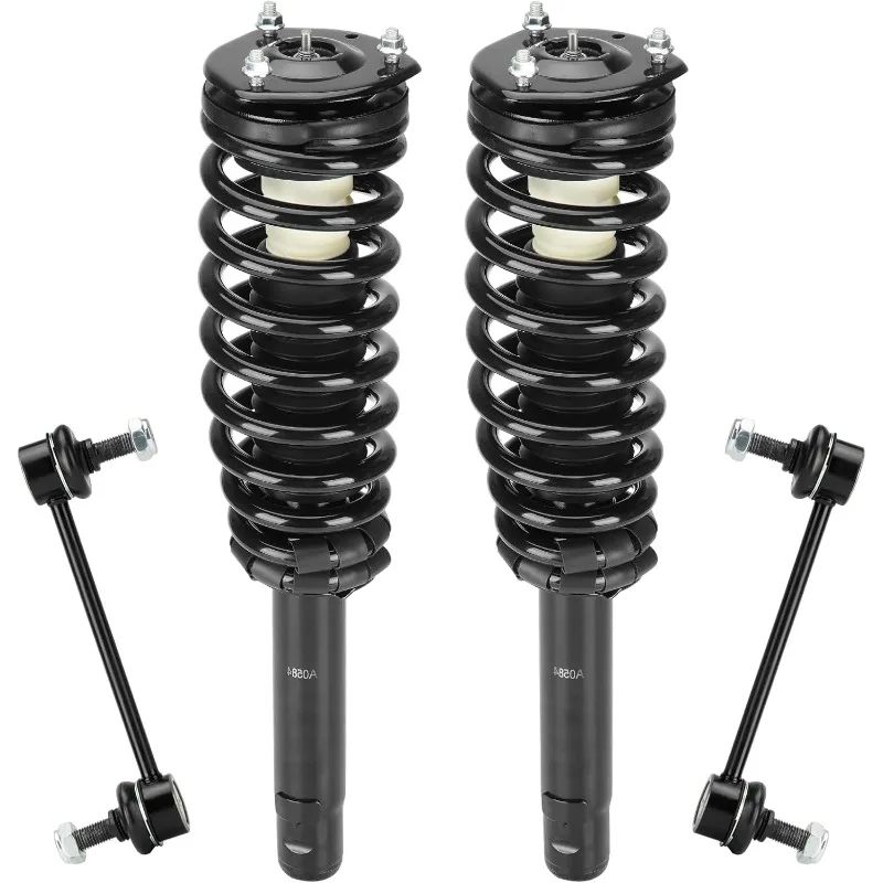 

Front Strut Assembly & Sway Bar Links for 2010-2012 Ford Fusion 2.5L, 10-11 Mercury Milan, Shock Absorbers Replace 272596 4PCS