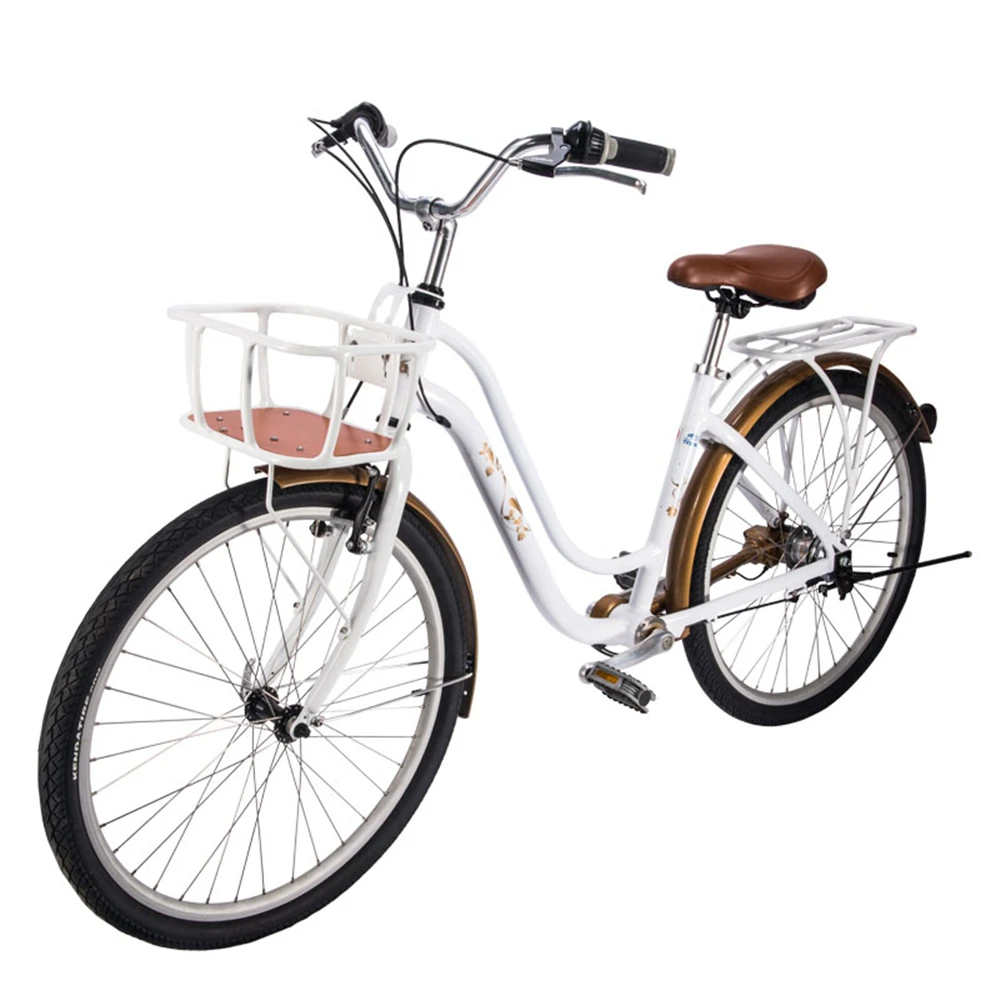 YTYIN Taiwan Jiadexing 26 "Bicicleta sem corrente Homens e Mulheres para Trabalhar Retro Princesa Lady Car Lazer Commuter Bike