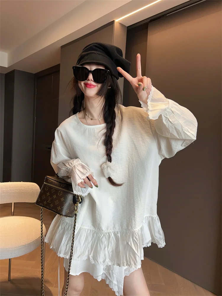 

Женский пуловер MRS AO: модный, свободный крой, стройнящий силуэт, весна 2026, новинка, цветной, для повседневной носки