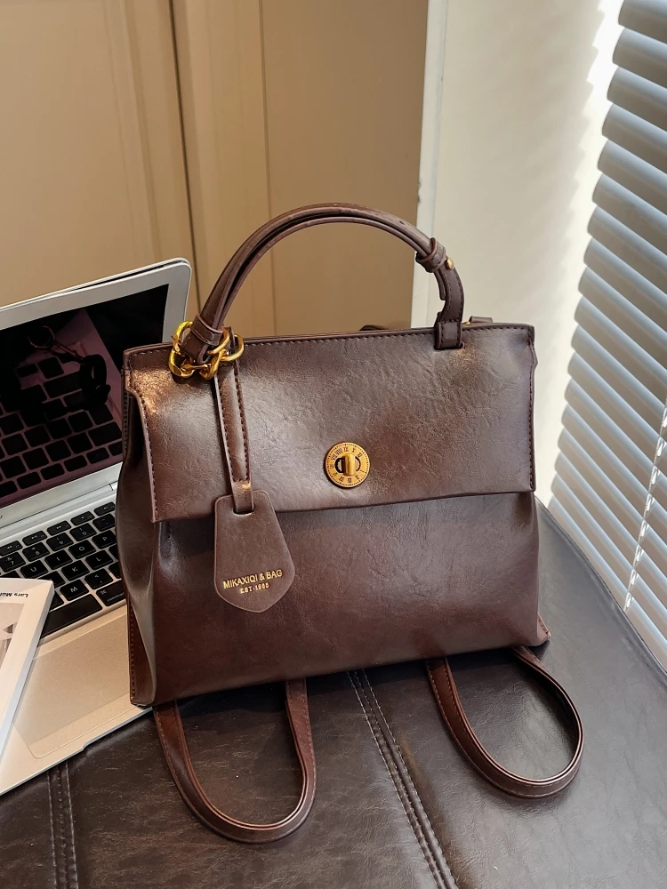 

Faionable Retro Women's Handbag 2025 New Sle Crossbody Bag Design Sensation Double oulder Bapa Medium Hardn Comm...