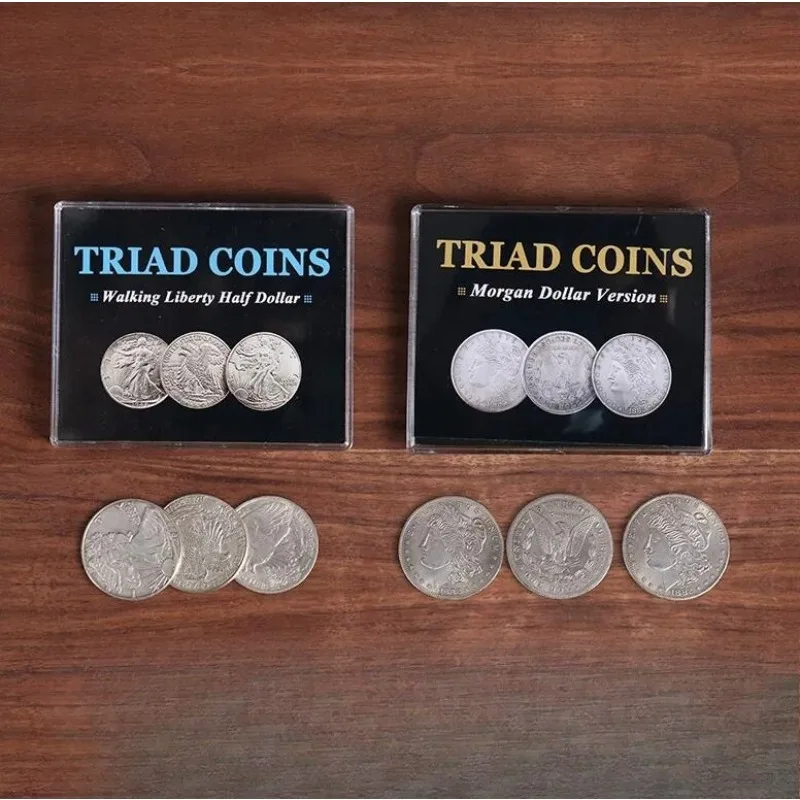 

Triad Coins (Chinese Palace Coin) Magic Tricks Three Coin Appear Vanish Magia Magician Close Up Illusion Gimmicks Mentalism Prop
