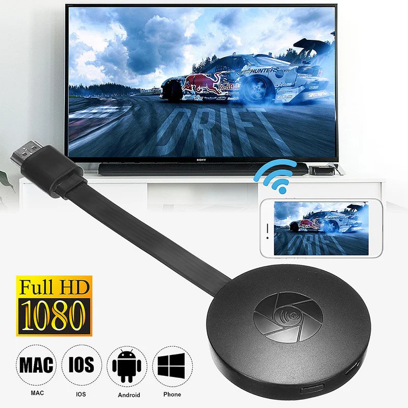 G2 TV Stick MiraScreen wyświetlacz 1080P Anycast z wejściem HDMI, Miracast TV Dongle dla Android Ios ekran lustrzany wyświetlacz odbiornik