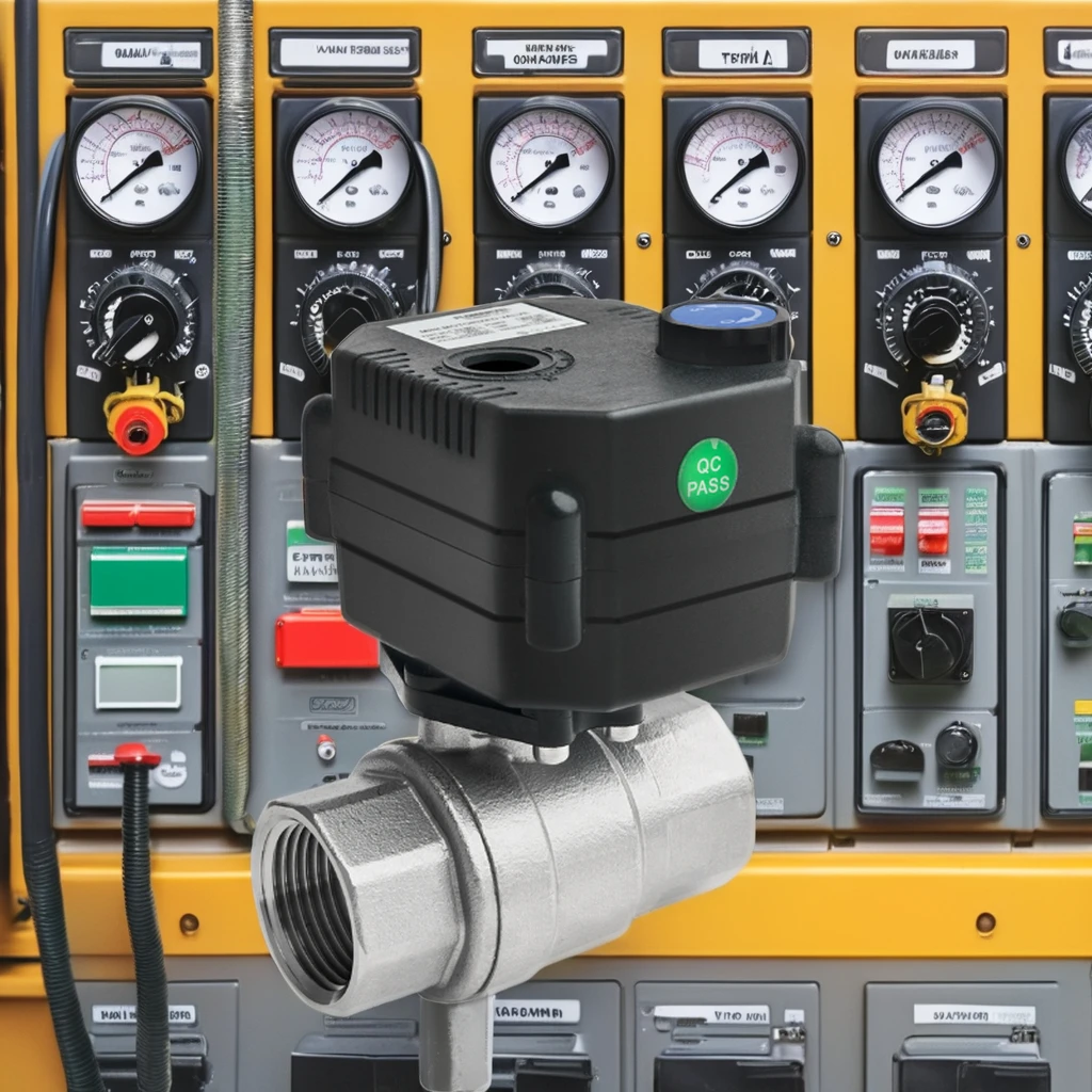 วาล์วน้ำบอลไฟฟ้าควบคุมอัตโนมัติแบบมินิ 2 ทาง พร้อมเกลียว DN32 12V สำหรับบ้านอัจฉริยะ