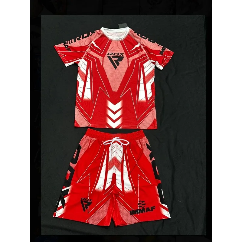 2026 Trendy Men's Women's Outdoor Short Sleeve T-shirt Breathable Casual Boxing Top for Outdoor Sports Fighting Competition