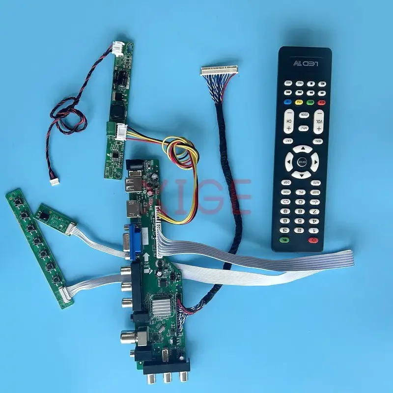 

Controller Board Fit HM236WU1 HR236WU1 M236MWF2 USB+DHMI+VGA+AV 23.6" DIY Kit DVB Digital Signal 1920*1080 LCD Screen LVDS 30Pin