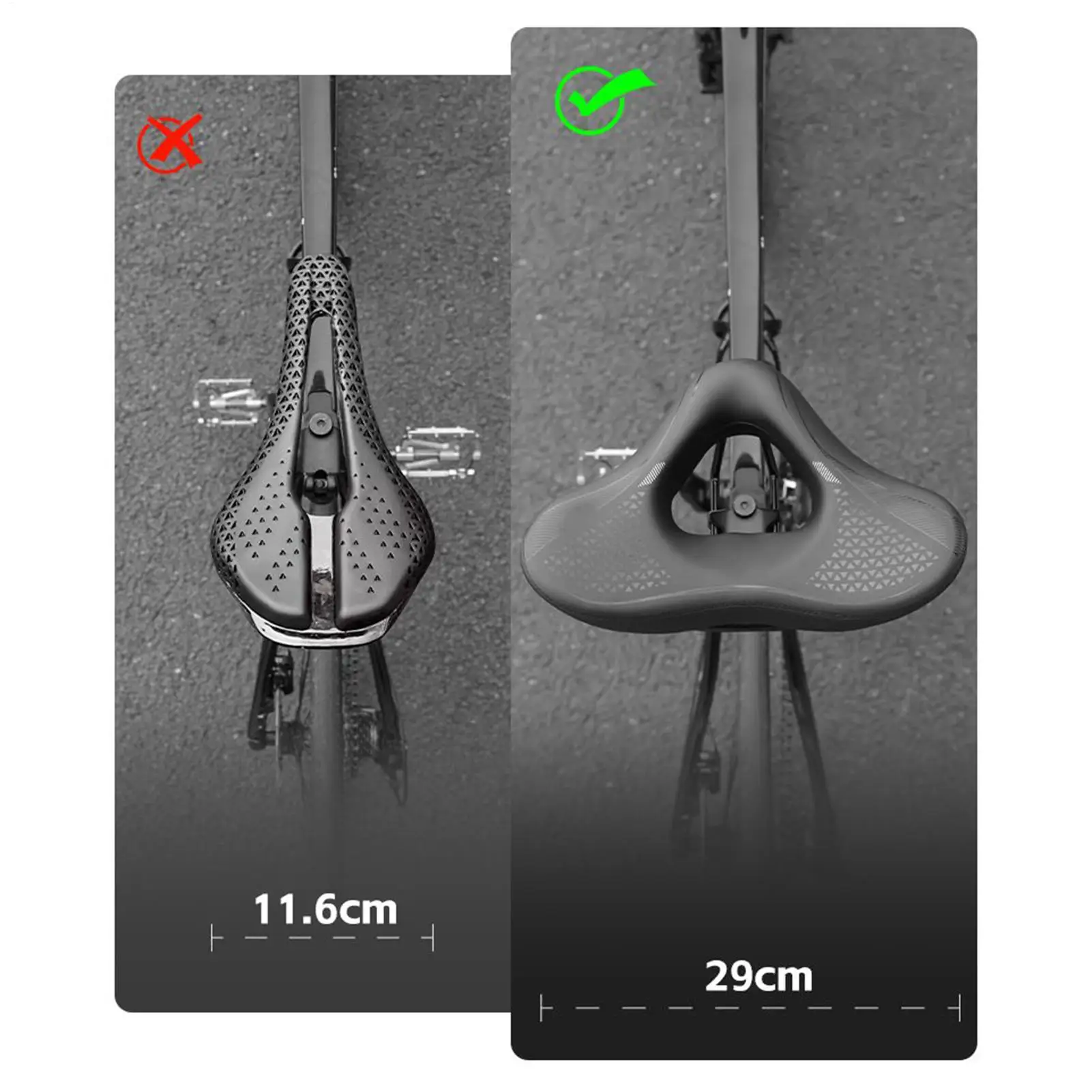 

Подушка для велосипедного сиденья, противоскользящая, удобная, широкая подушка для велосипедного сиденья, полая подушка для поездок на работу, езды на дальние расстояния, ежедневная